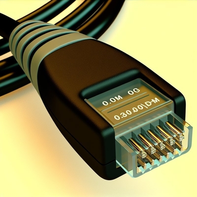CAT 3 Cavo telefonico RJ9 RJ11 RJ22 4-conduttore PVC Flat Coil