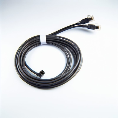 CAT 3 Cavo telefonico RJ9 RJ11 RJ22 4-conduttore PVC Flat Coil
