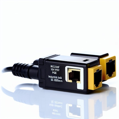 Splitter POE 802.3af 12V con Jack DC USB-C 100Mbps