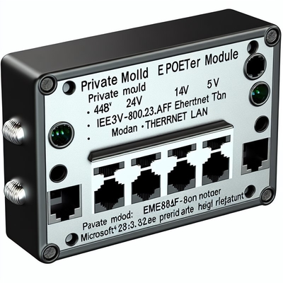 Splitter POE da 48V a 24V 12V 5V con 2 porte RJ45 1Gbps