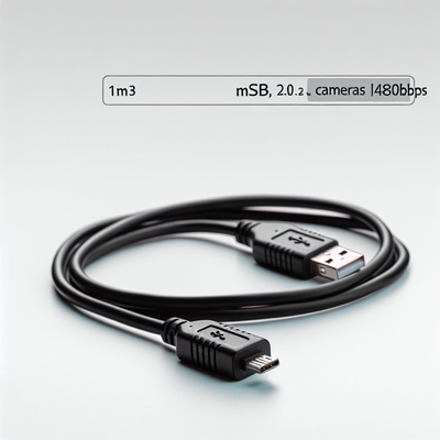 Mini USB 2.0 Cable 1m di ricarica rapida Trasferimento dati per fotocamera MP3