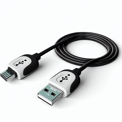 Mini USB 2.0 Cable 1m di ricarica rapida Trasferimento dati per fotocamera MP3