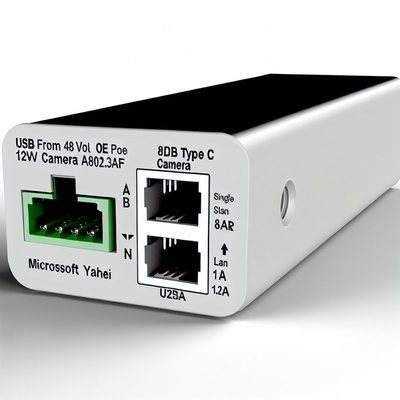 48V a 12V POE Splitter IEEE802.3af con cavo RJ45 e DC