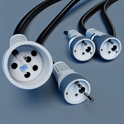 Plug eu schuko al cavo di alimentazione della presa femmina 3x C19 16A