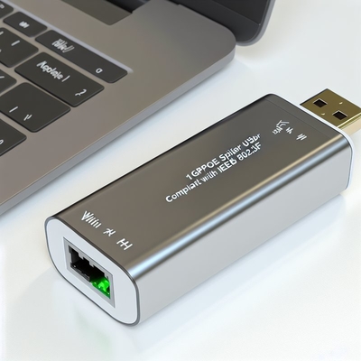 Splitter POE da 48V a 24V 1Gbps IEEE 802.3af per telecamere di sicurezza