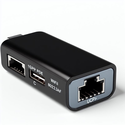 Splitter POE da 48V a 24V 1Gbps IEEE 802.3af per telecamere di sicurezza