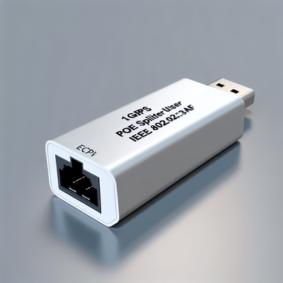 Splitter POE da 48V a 24V 1Gbps IEEE 802.3af per telecamere di sicurezza