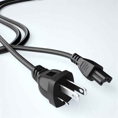 NEMA5-15P a C13 cavo di alimentazione a corrente alternata 1,8m Nero Bianco 7A-15A