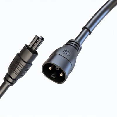 C8 maschio a C7 femmina cavo di alimentazione da 0,8m 18AWG PVC certificato ROHS