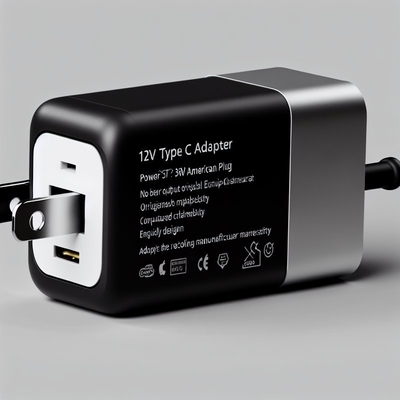 Adattatore di alimentazione 12V 3A Tipo C 36W Caricatore USB-C con ingresso globale