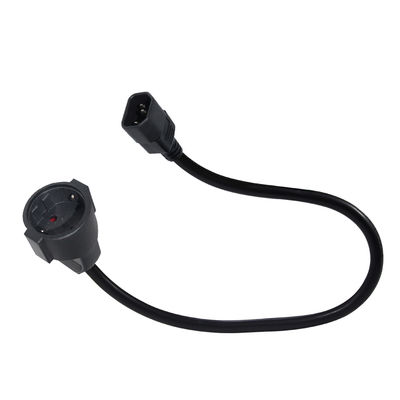 IEC C14 a Schuko Cable di adattatore di alimentazione femminile 10A 250V H05VV-F