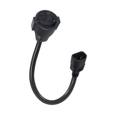 IEC C14 a Schuko Cable di adattatore di alimentazione femminile 10A 250V H05VV-F