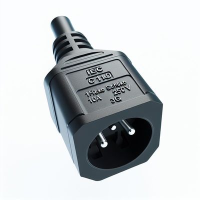 Cavo adattatore di alimentazione IEC C14 a Schuko femmina 10A 250V H05VV-F 3G