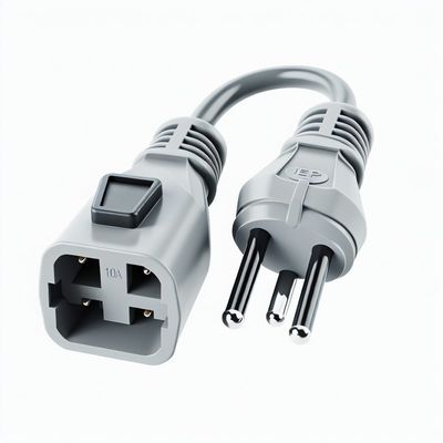 IEC C14 a Schuko Cable di adattatore di alimentazione femminile 10A 250V H05VV-F