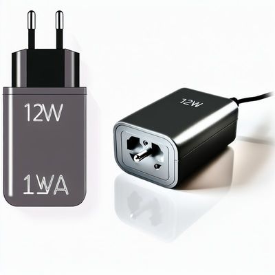 12W 1A EU DC Power Adapter 12V 1A AC-DC Converter