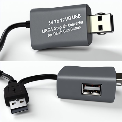 Adattatore di alimentazione step-up USB 5V con presa accendisigari per dispositivi veicolari