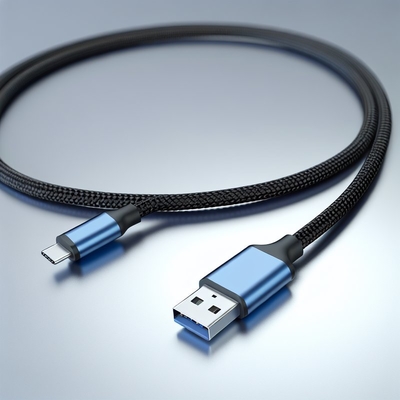 Braided Nylon USB C to Micro B 3.0 Cable for HDD SSD 5Gbps