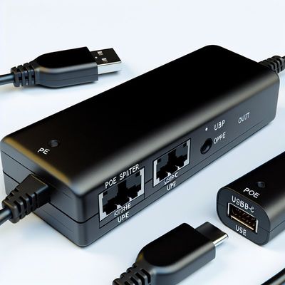 Splitter PoE con uscita USB-C per dispositivi non PoE