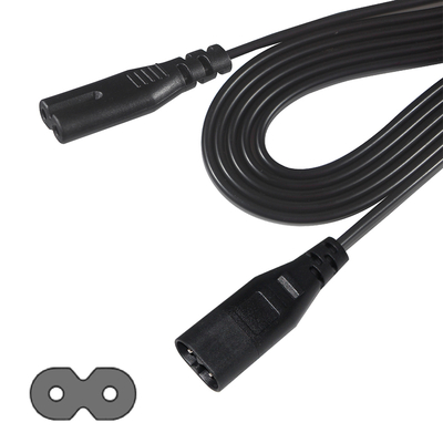 IEC 320 C7 a C8 Corde di alimentazione 10A 250V 18AWG per elettronica