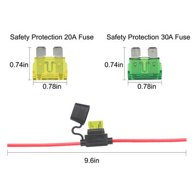 Cavo di prolunga solare 10AWG con portafusibile 10A-30A