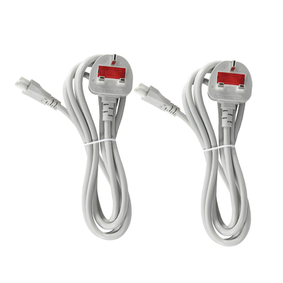 Grigio UK a C5 cavo di alimentazione 1.5M 3-Prong Cloverleaf cavo 250V 2.5A