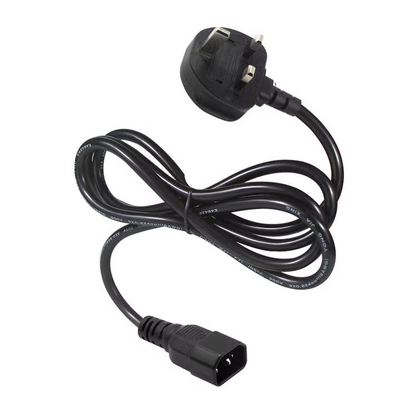 Blocco della presa UK al cavo di alimentazione IEC C14 1.8M 10A 250V