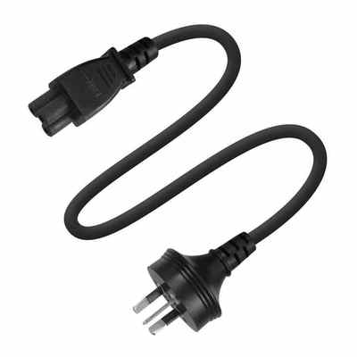 Cavo di alimentazione AU a IEC C5 a 3 conduttori 1.8M 240V 2.5A, Australian 3 Pin Cloverleaf per adattatore laptop e proiettore
