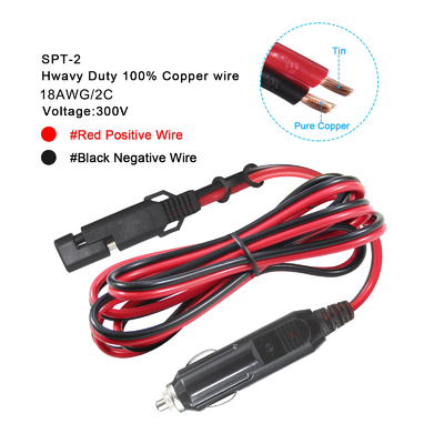 Cavo da 12V SAE a presa accendisigari per auto con fusibile da 15A