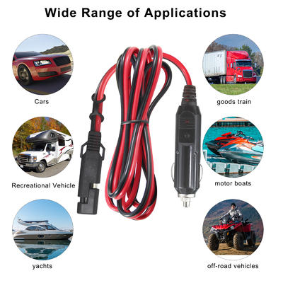 Cavo da 12V SAE a presa accendisigari per auto con fusibile da 15A