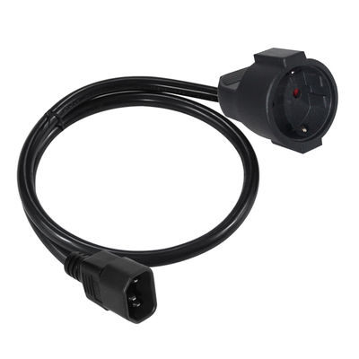 Cavo adattatore VDE CE approvato IEC C14 a Schuko H05VV-F 3G1.0mm²