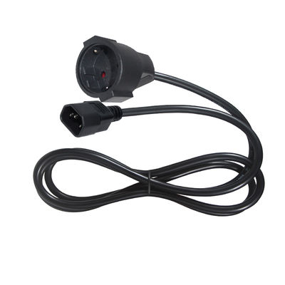 Cavo adattatore VDE CE approvato IEC C14 a Schuko H05VV-F 3G1.0mm²