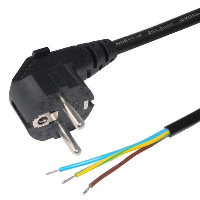 Cavo di alimentazione EU Schuko CEE 7/7 a fili spellati stagnati H05VV-F 3G1.0mm²