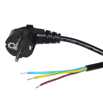 Cavo di alimentazione EU Schuko CEE 7/7 a fili spellati stagnati H05VV-F 3G1.0mm²