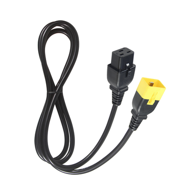 Cavo di alimentazione IEC C20 a C19 14 AWG 250V 16A PVC nero