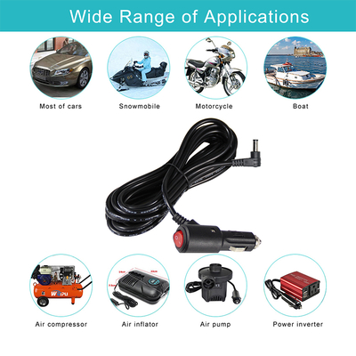 Estensore di presa di corrente per auto 12V Multi Socket Splitter Adapter Cavo di estensione DC per accendini di sigarette GPS Dash Cam