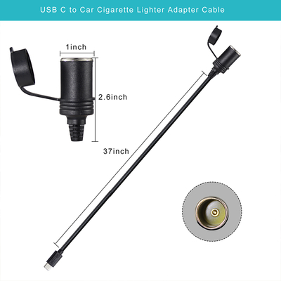 12V auto accenditore di sigarette presa per USB-C adattatore di alimentazione Converter presa di corrente continua con porta tipo-C per telefono tablet GPS Dash Cam