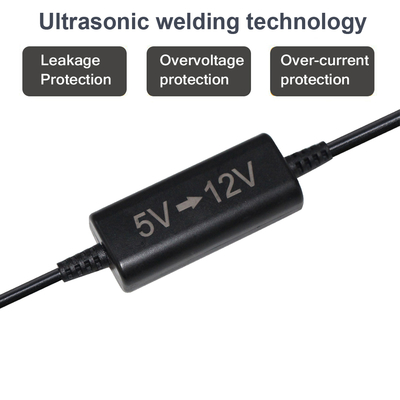 Cable di conversione da 5V a 12V Cordo di adattatore di potenza per pannelli solari Pacchetto batteria auto Motociclo router LED
