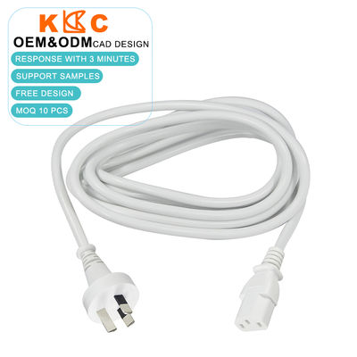 SAA 3-Pin per IEC 60320 C13 Femminile Cavo australiano 250V Corde di alimentazione CA per computer