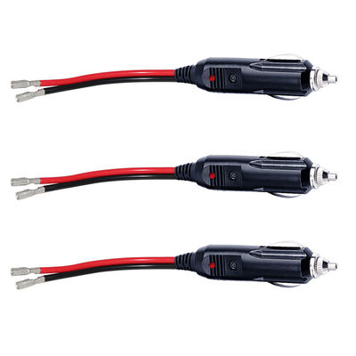 Fuse 15A con LED Light Car Cigarette Lighter Strip End Extension Cable