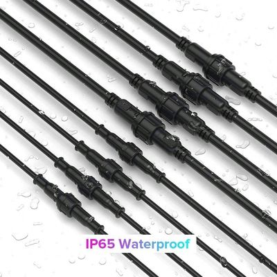 4pin 5pin 6pin rettangolare maschio innesco vite M8 connettore impermeabile 60cm IP65 IP66
