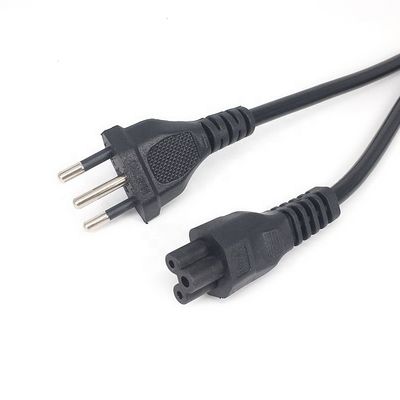 IEC320 C5 3 Corde di alimentazione a pin rotondo per il Brasile NBR14136 Standard 3x0.75 Cuore quadrato
