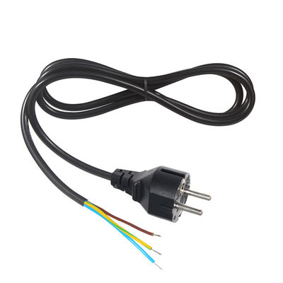 3 pin Vde 220V Schuko Cee 77 Eu Ac Cord To Power Strip
