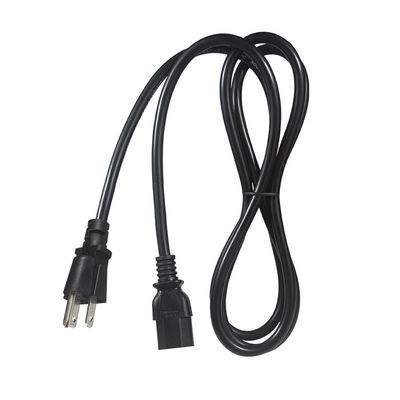 16AWG IEC320 3Pin a C13 NEMA USA Cavo di alimentazione universale CA in bianco e nero