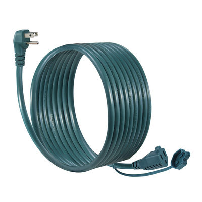90 gradi di chiusura piatta NEMA5-15P a 5-15R cavo di estensione esterno 3Prong maschio a femmina