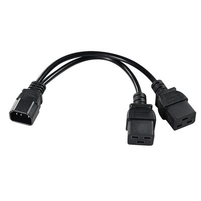 IEC 60320 Cavo Y maschio a 2 x C19 femmina C14 a doppio C19 Cavo Power Splitter per PDU Server Rack Data Center