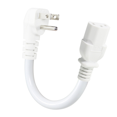 NEMA 5-15P per il cavo di alimentazione C13 a angolo destro - 3 punte US plug to IEC C13 Cable CA per monitor, server, PDU, 10A 125V
