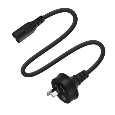 Cavo di alimentazione AU a 2 pin a IEC C7 H03VV-F 0.75mm2 Rame