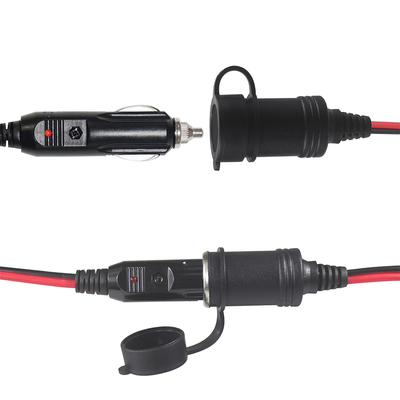 Accenditore di sigarette per auto da 12V a doppia presa Splitter Adaptore di cavo di estensione per alimentatore a corrente continua GPS Dash Camera Tablet