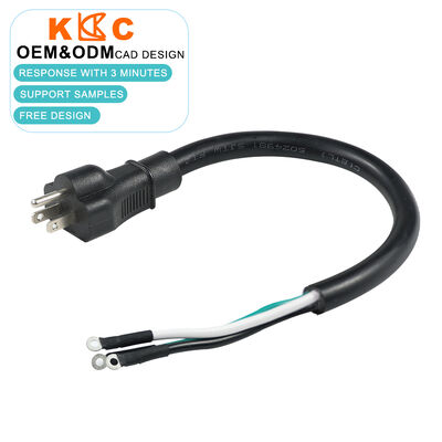 15Amp SJTW Corde di alimentazione del forno Anello di copertura impermeabile terminali maschio Nema 5-15P per elettrodomestici US Standard